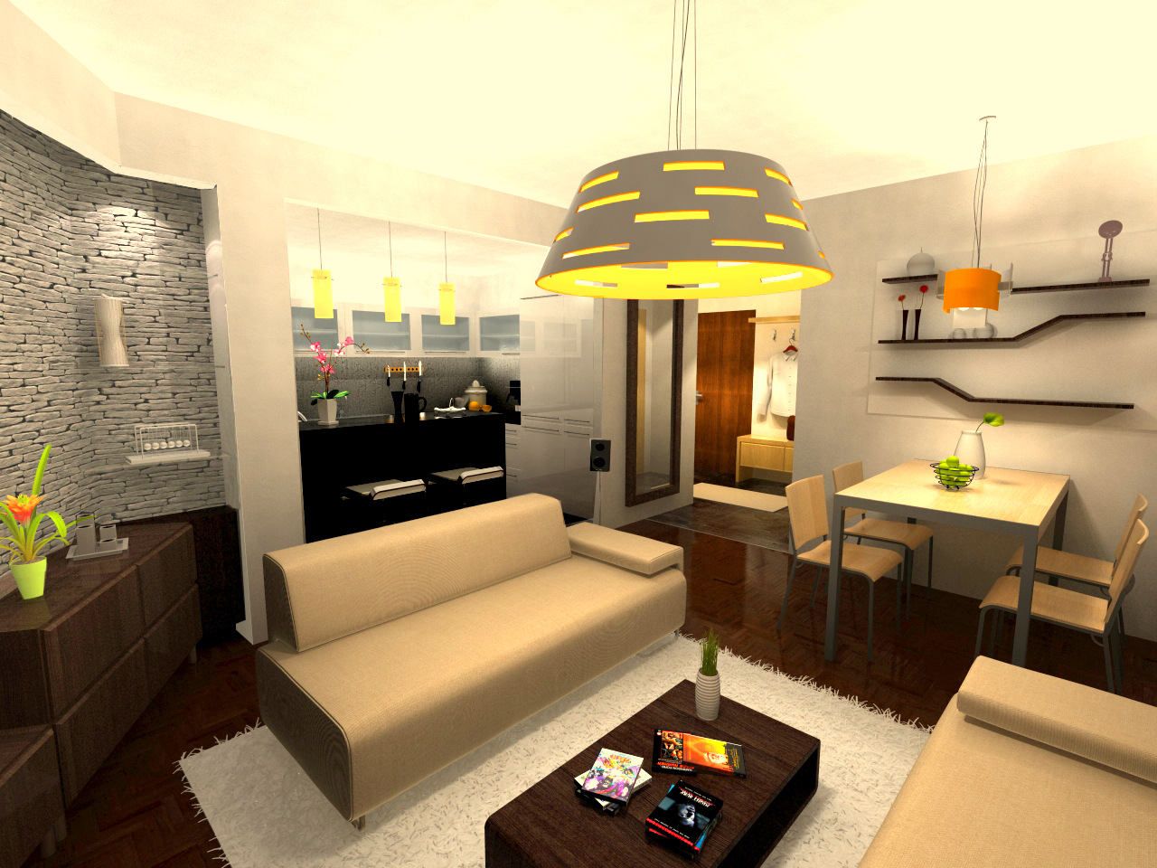 Nappali étkezŠlátványterv / dining living room ...