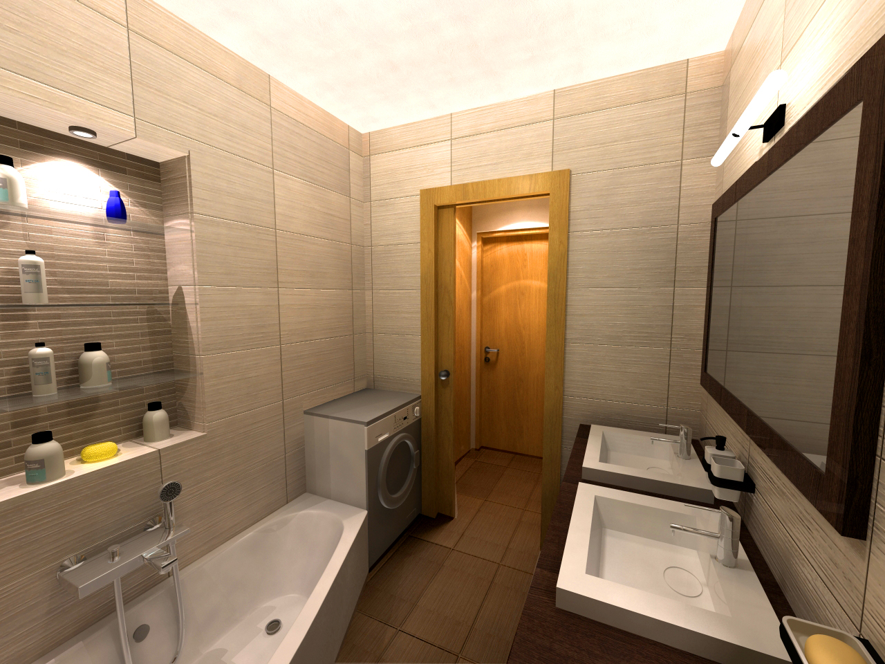 Fürdő - látványterv / Bathroom - visualization