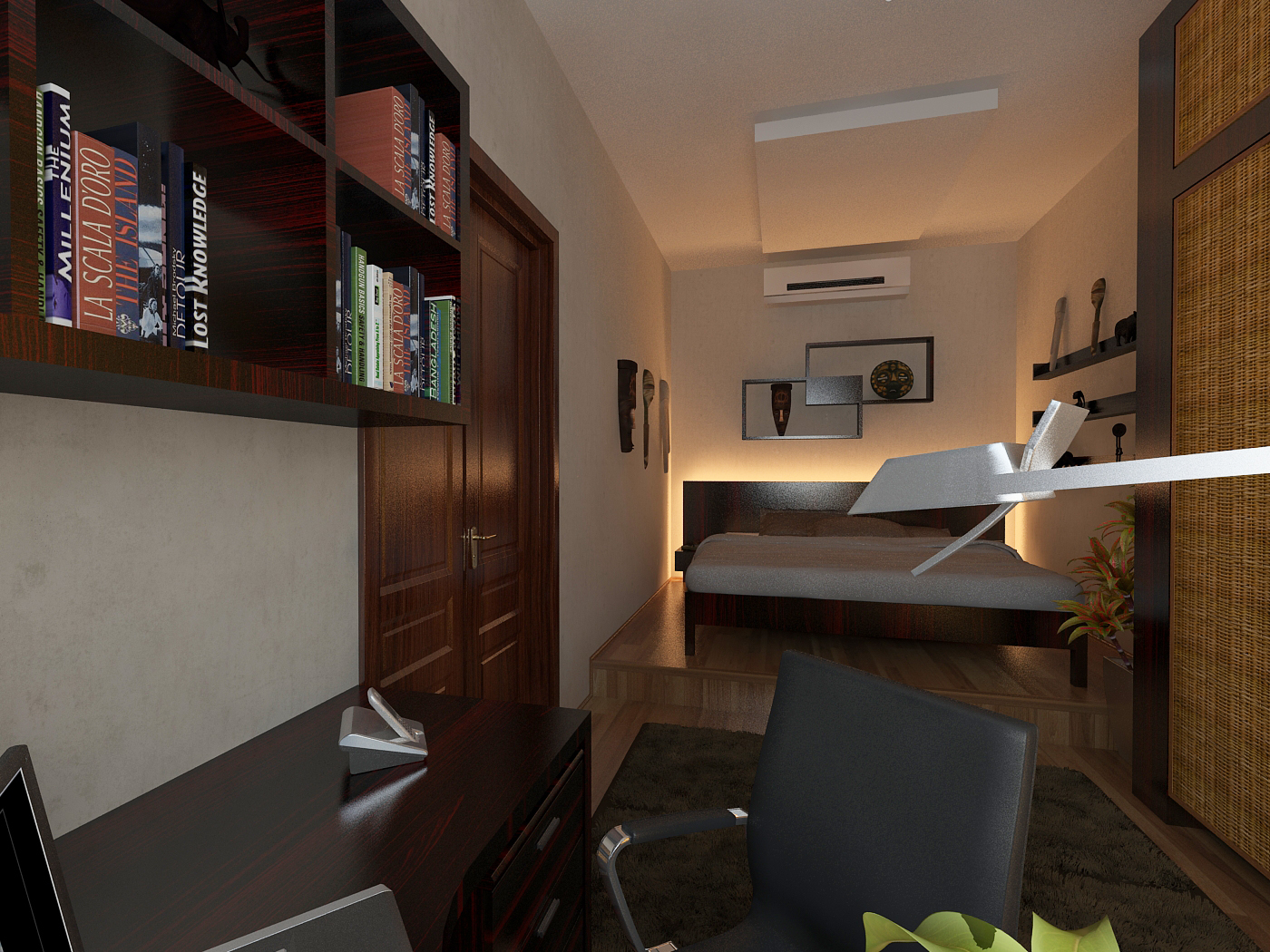 Hálószoba - terv / Bedroom - visualization