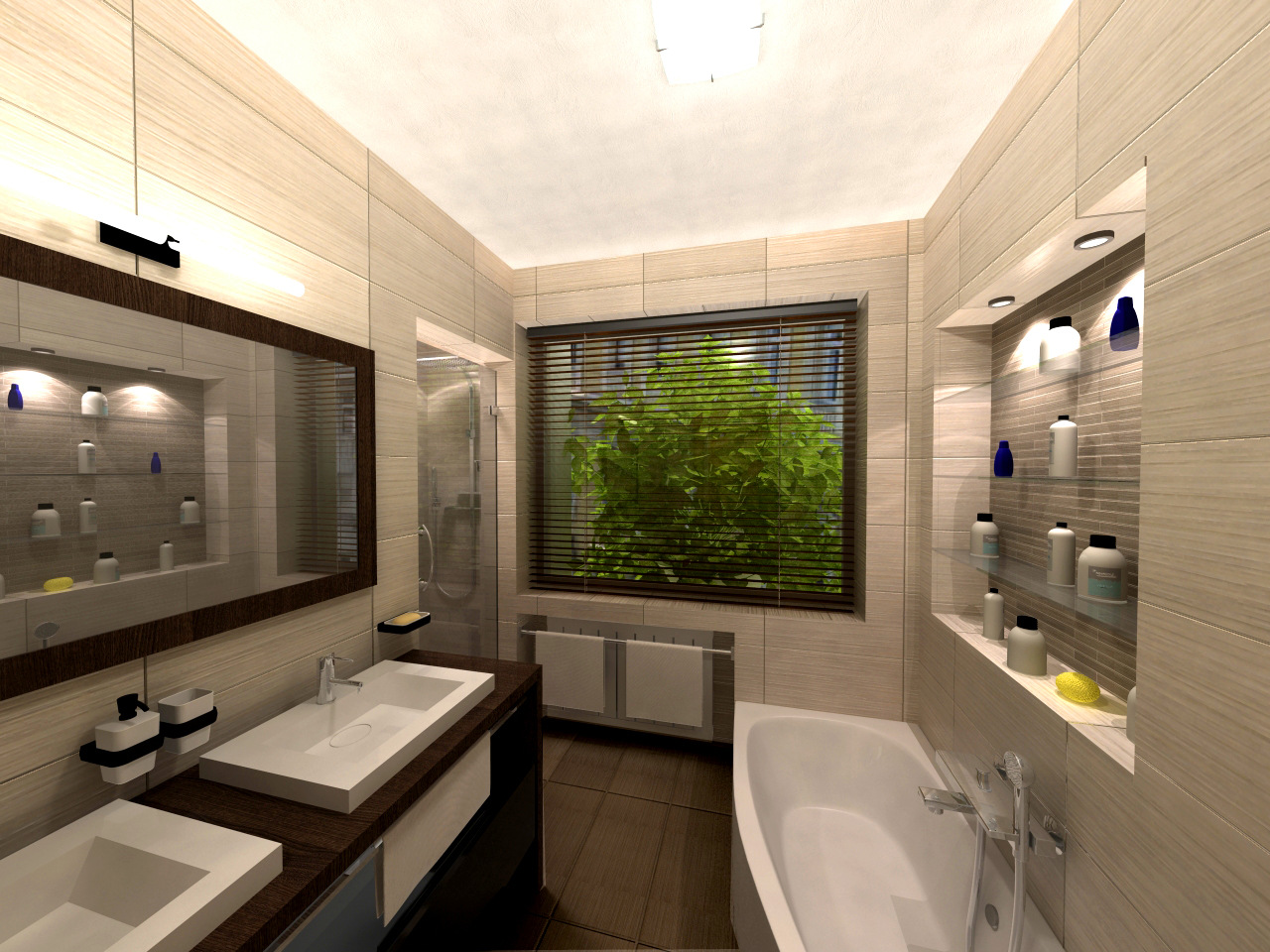 Fürdő - látványterv / Bathroom - visualization