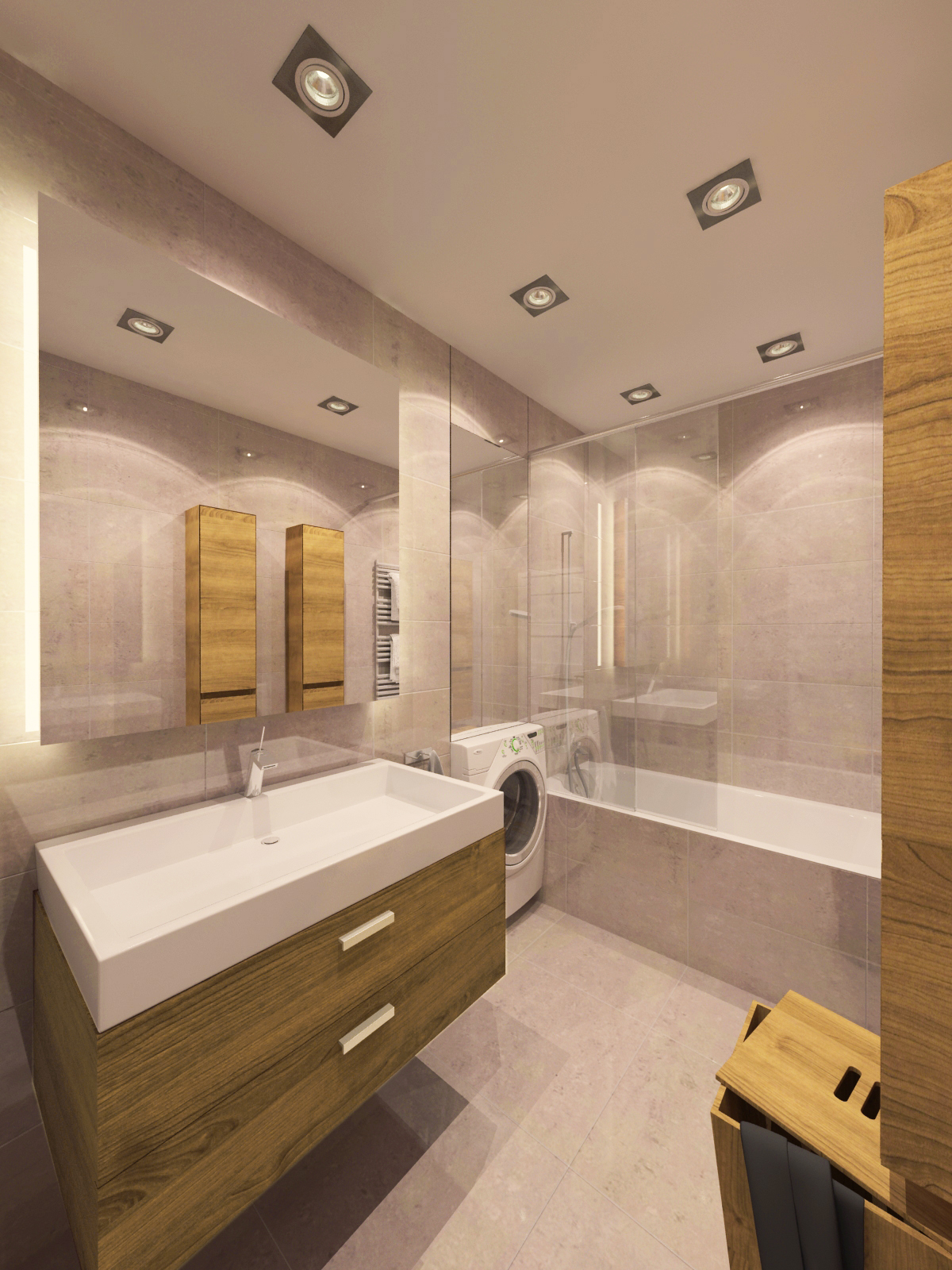 Látványterv Fürdőszoba / Architectural visualization Bathroom