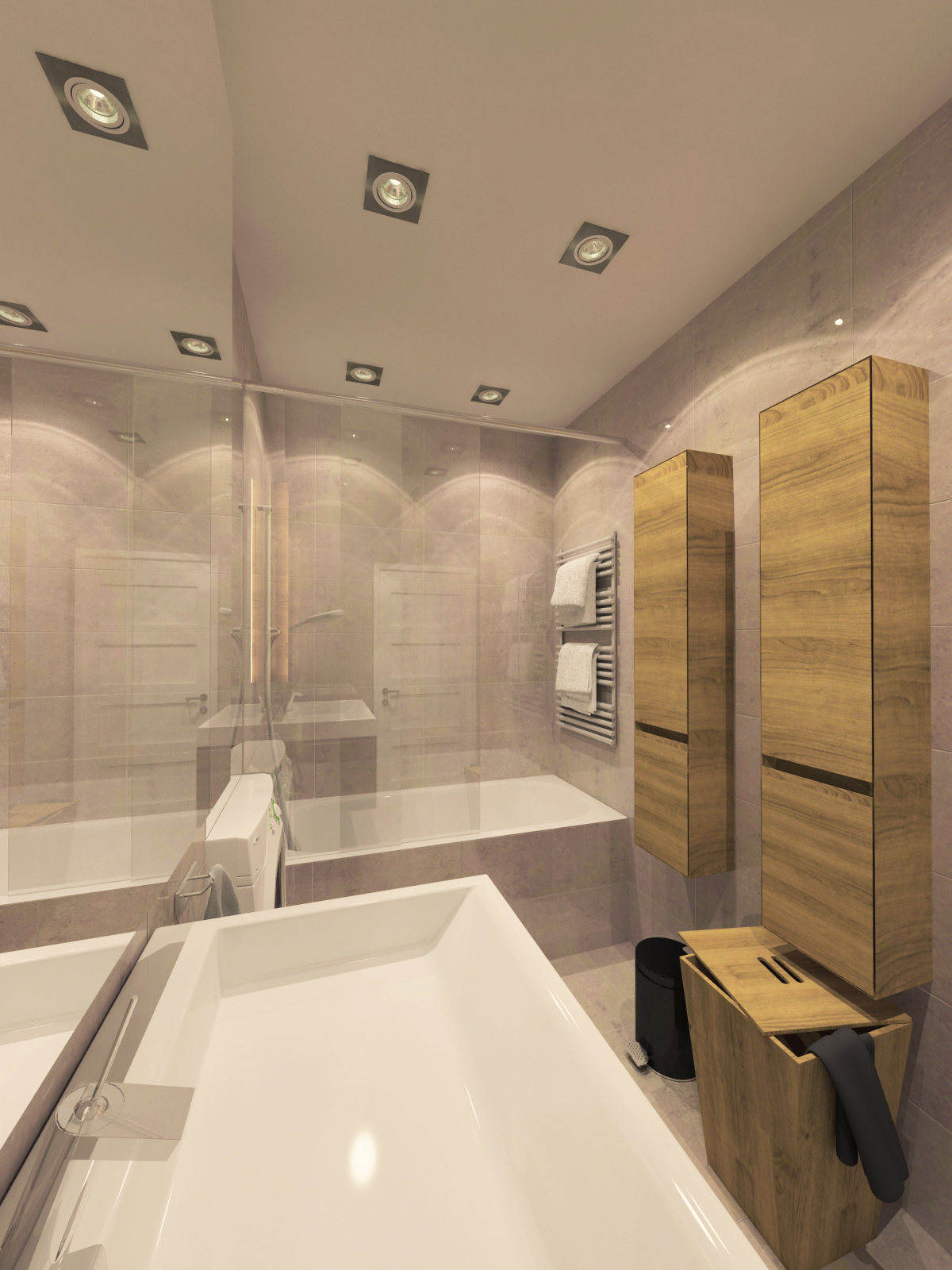 Látványterv Fürdőszoba / Architectural visualization Bathroom