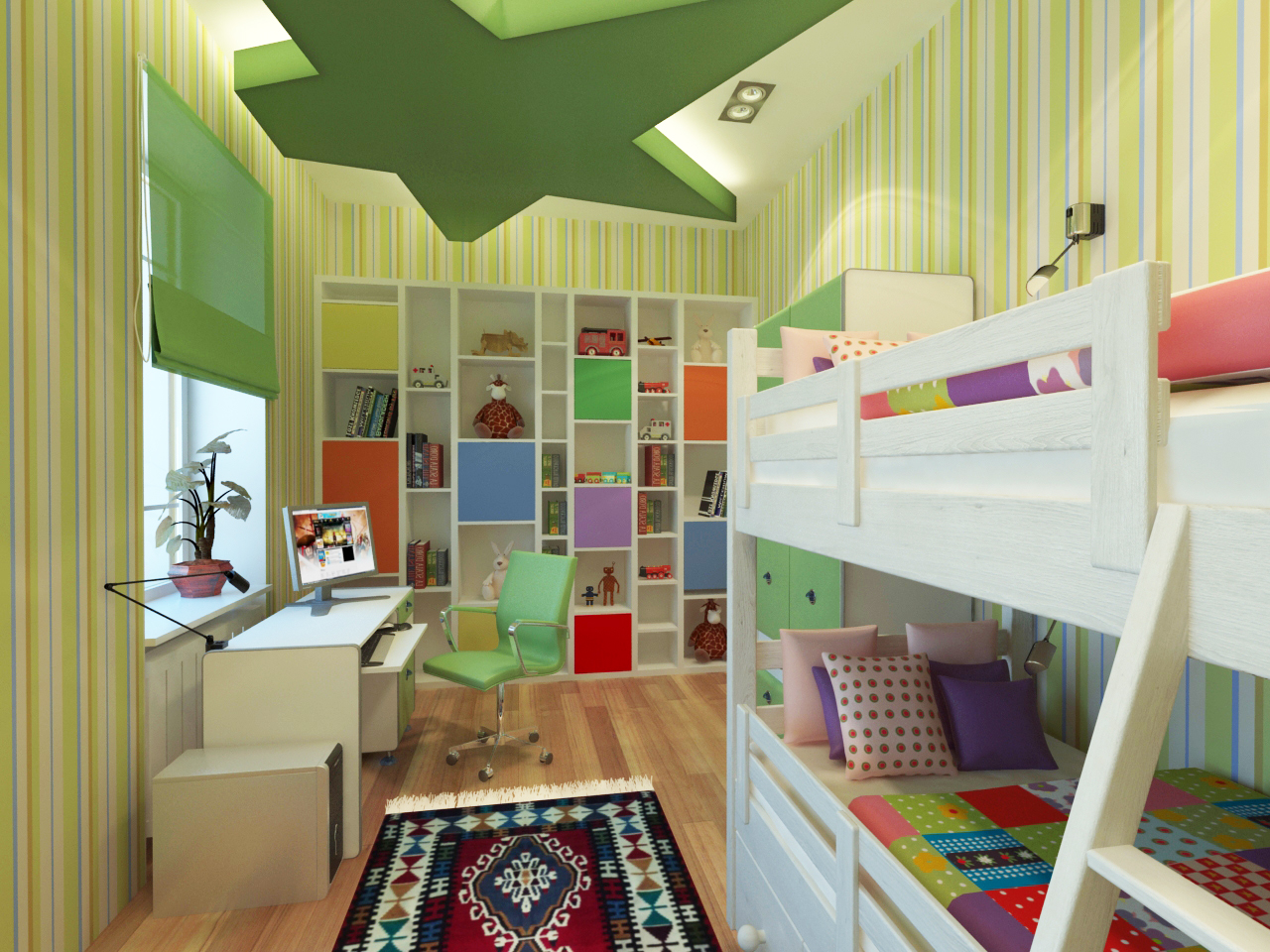 Látványterv gyerekszoba / Architectural visualization Kids room