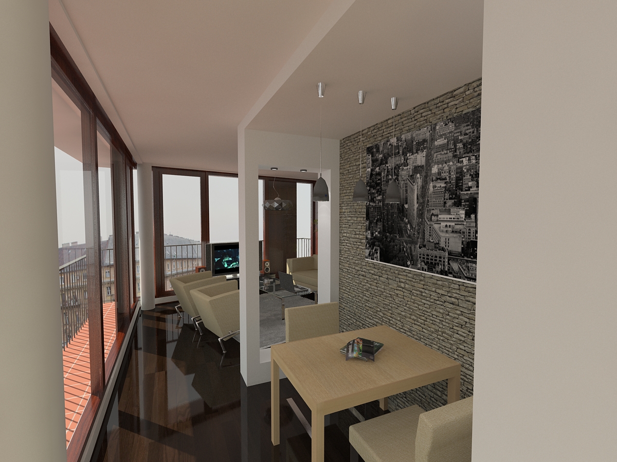 Látványterv étkező / Architectural visualization dining room