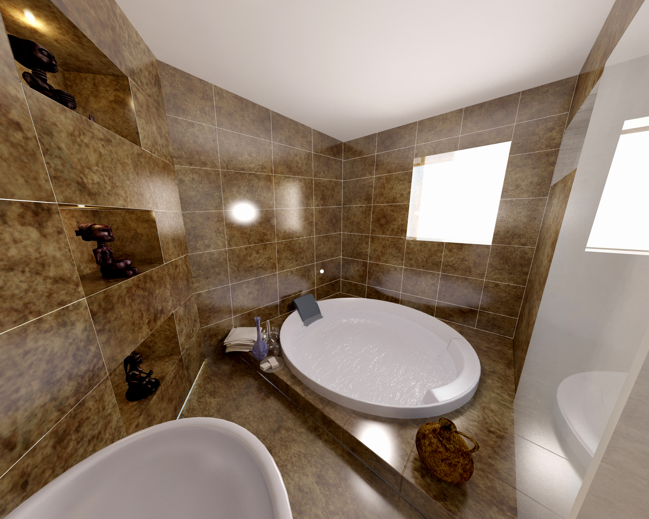 Fürdőszoba - látványterv / Bath room- architectural visualization