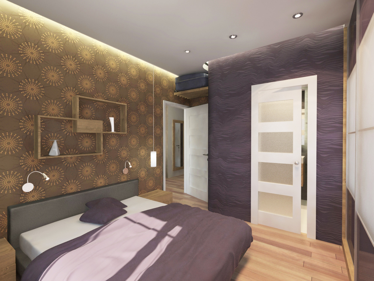 Látványterv hálószoba / Architectural visualization bedroom