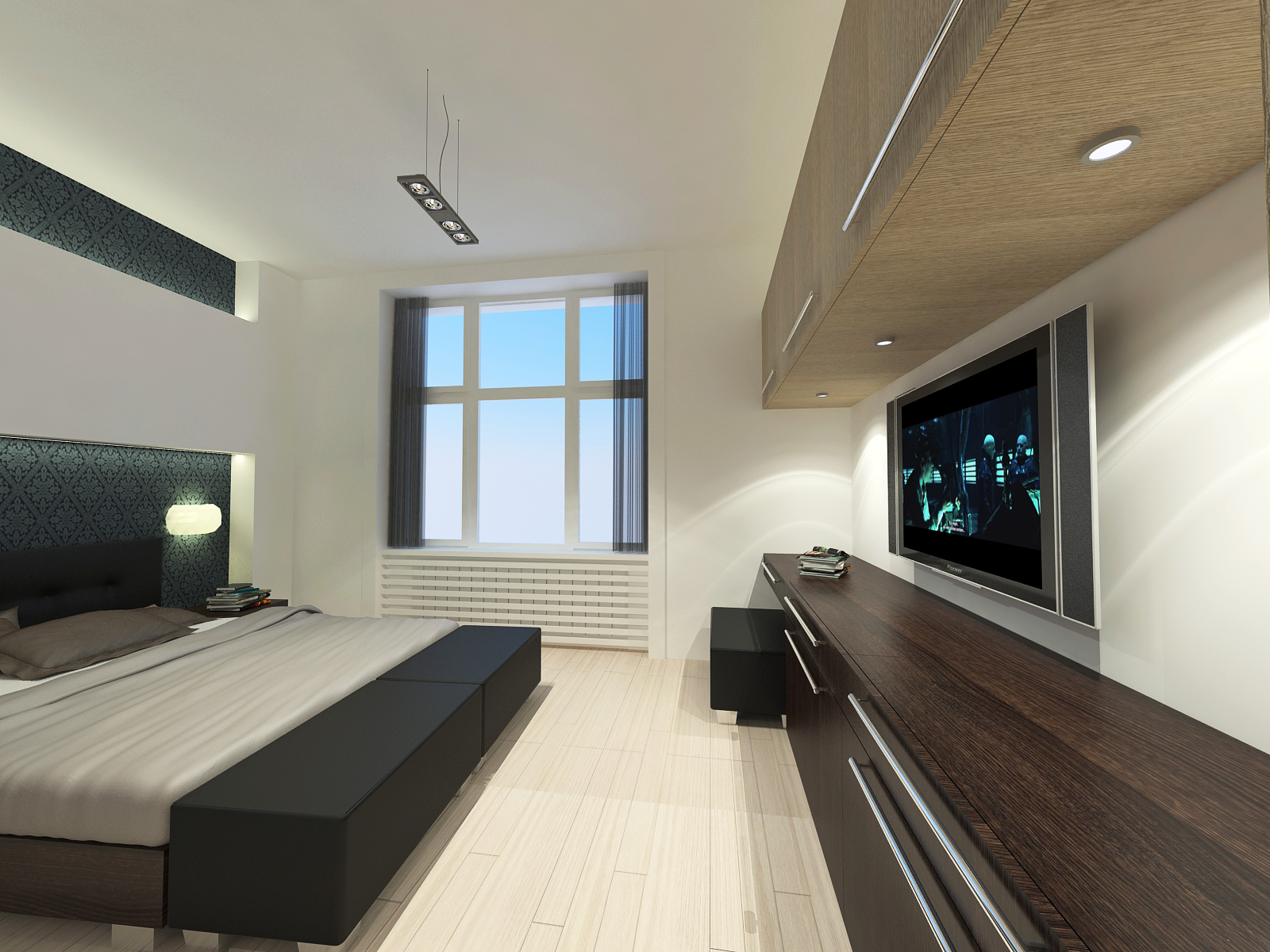 Hálószoba - látványterv / Bedroom - architectural visualization