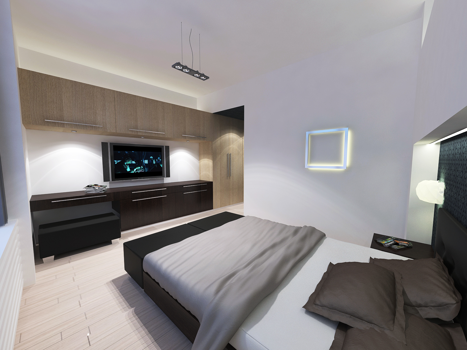 Hálószoba - látványterv / Bedroom - architectural visualization